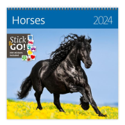 Nástenný kalendár Horses 2024