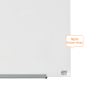Sklenená tabuľa Nobo Diamond biela 677x381 mm