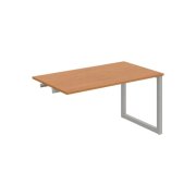 Rokovací stôl UNI O, k pozdĺ. reťazeniu, 140x75,5x80 cm, jelša/sivá