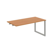 Rokovací stôl UNI O, k pozdĺ. reťazeniu, 160x75,5x80 cm, jelša/sivá