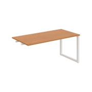 Rokovací stôl UNI O, k pozdĺ. reťazeniu, 160x75,5x80 cm, jelša/biela