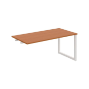 Rokovací stôl UNI O, k pozdĺ. reťazeniu, 160x75,5x80 cm, čerešňa/biela