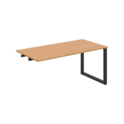 Rokovací stôl UNI O, k pozdĺ. reťazeniu, 160x75,5x80 cm, buk/čierna