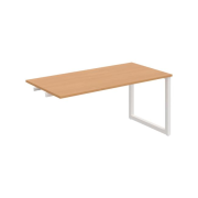 Rokovací stôl UNI O, k pozdĺ. reťazeniu, 160x75,5x80 cm, buk/biela