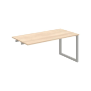 Rokovací stôl UNI O, k pozdĺ. reťazeniu, 160x75,5x80 cm, agát/sivá