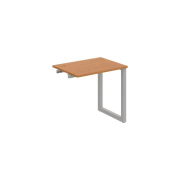 Pracovný stôl UNI O, k pozdĺ. reťazeniu, 80x75,5x60 cm, jelša/sivá