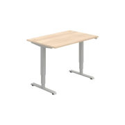 Pracovný stôl RUN, ZO, 3S, 120x64,5-130,5x80 cm, agát/sivá