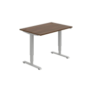 Pracovný stôl RUN, ZO, 3S, 120x64,5-130,5x80 cm, orech/sivá