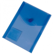 Plastový obal A6 s cvočkom Karton PP modrý