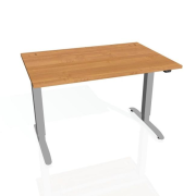 Pracovný stôl Motion, ZO, 2S, 140x70,5-120,5x80 cm, jelša/sivá
