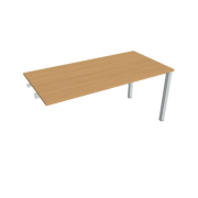 Rokovací stôl Uni k pozdĺ. reťazeniu, 160x75,5x80 cm, buk/sivá
