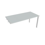 Rokovací stôl Uni k pozdĺ. reťazeniu, 160x75,5x80 cm, sivá/biela