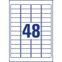 Etikety univerzálne 45,7x21,2mm Avery  A4, silne lepivé 20 hárkov