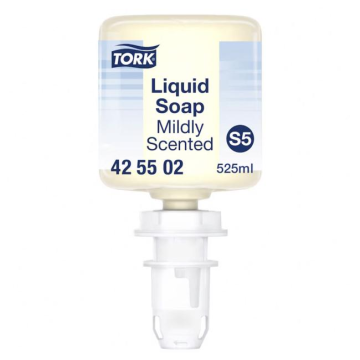 Jemne parfumované tekuté mydlo mini Tork, S5