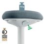 Ergonomická balančná stolička Leitz Ergo na státie, svetlo šedá