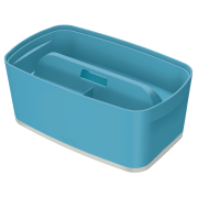 Úložný box s vekom Leitz MyBox, veľkosť S kľudná modrý