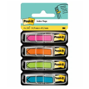 Post-it index šípky neónové, 11,9 x 43,1 mm