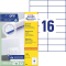 Etikety univerzálne 105x37 mm Avery A4 100 hárkov
