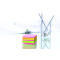 Bloček kocka Post-it 76x76 neónová ružová mix