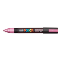Popisovač uni POSCA PC-5M metalicky ružový