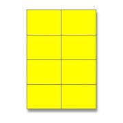 Etikety univerzálne A4 105x74mm žlté 100 hárkov