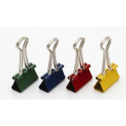 Klipy na dokumenty 32mm farebné 12ks