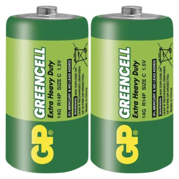 Batéria GP zinko-chloridová R14 1,5V C 2ks