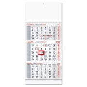 Nástenný kalendár 3-mesačný špirálový 30 x 46,5 cm 2026 - Biely