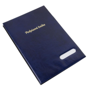 Podpisová kniha plastová 14 KARTON PP modrá