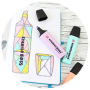 Sada zvýrazňovačov STABILO Boss pastel 4ks