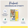 Etikety univerzálne kruhové 51mm Avery A4 10 hárkov