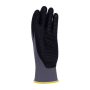 Rukavice pletené, polomáčané DONAU SAFETY Flex-Dotted, kat. II sivé veľ. 8