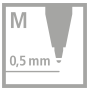 Sada guľôčkových pier STABILO pointball 4ks