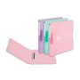 Zakladač 2-krúžkový Herlitz PP 2,5cm transparentný rose