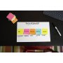 Silný samolepiaci Z-bloček Post-it,76 mm x 76 mm, 90 lístkov v bločku, Karnival, 6 bločkov v balení