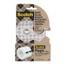 Lepiaca páska Scotch 19 mm x 13,9m, s odvíjačom z nehrdzavujúcej ocele, 2 kotúčiky v balení