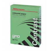 Farebný papier Office Depot Contrast A4 intenzívna zelená 120 g