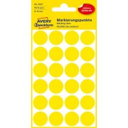 Etikety kruhové 18mm Avery žlté