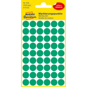 Etikety kruhové 12mm Avery zelené