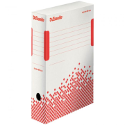 Archívny box Esselte Speedbox 80mm biely/červený