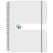 Blok poznámkový štvorčekový Herlitz Easy Orga A4 80 listov transparentný biely