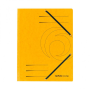 Prešpánový obal s gumičkou Herlitz žltý
