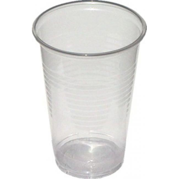 Poháre plastové 200 ml priehľadné 100% recykel (100 ks)