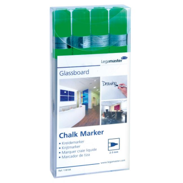 Popisovač na tabule Legamaster GLASSBOARD zelený 4ks